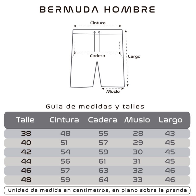 Talles bermuda hombre-01